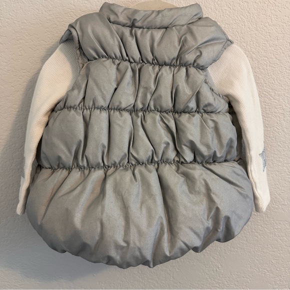 Hudson Baby Gray Vest And A Long Sleeve White T-shirt Set. Size 24 M. - Picture 6 of 16